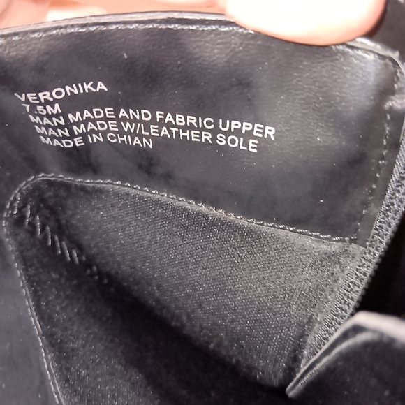 THALIA SODI Womens Black Criss-Cross Straps At Back Buckle Accent Stretch Round - Picture 9 of 9